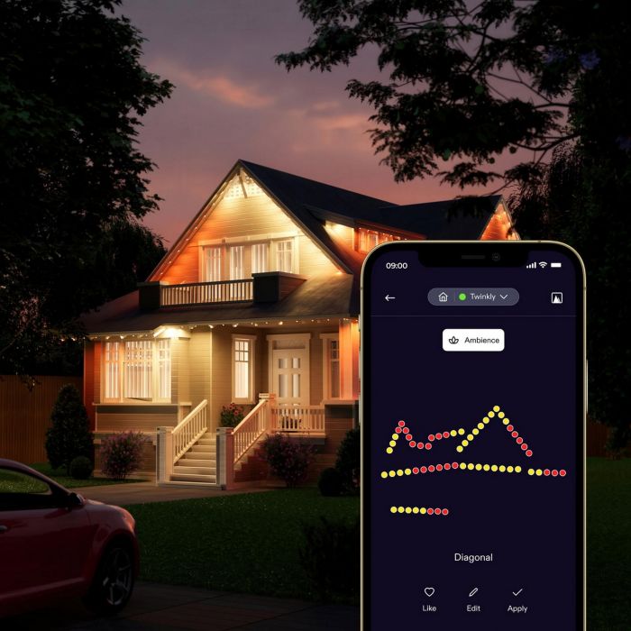 Гірлянда Smart LED Twinkly Permanent Light RGB72 IP65 кабель білий