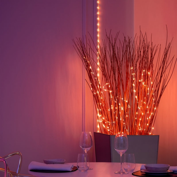 Гірлянда Smart LED Twinkly Dots Lights RGB 400 IP44 20м USB-C кабель чорний