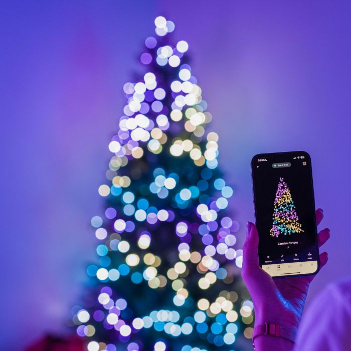 Гірлянда Smart LED Twinkly Dots Lights RGB 200 IP44 20м USB-C кабель чорний