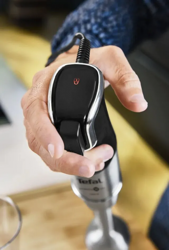 Блендер Tefal заглибний Infiny Force Pro, 1200Вт, 9в1, чаша-800мл, чопер-500мл, спіралайзер, турборежим, чорний