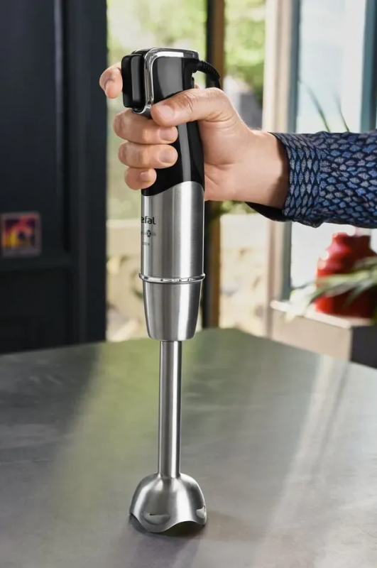 Блендер Tefal заглибний Infiny Force Pro, 1200Вт, 9в1, чаша-800мл, чопер-500мл, спіралайзер, турборежим, чорний