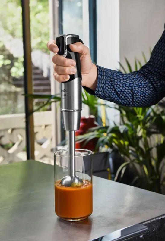 Блендер Tefal заглибний Infiny Force Pro, 1200Вт, 9в1, чаша-800мл, чопер-500мл, спіралайзер, турборежим, чорний