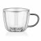 Набір чашок з ручками і подвійними стінками Ardesto 350мл, 2шт, боросилікатне скло, прозорий