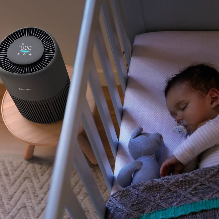 Очисник повітря Philips PureProtect Mini 900, 65м2, 250м3/год, HEPA +вугільний фільтр, датчик якості повітря,Wi-Fi, темно-сірий