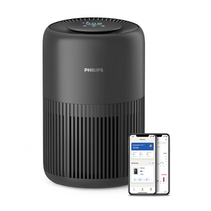 Очисник повітря Philips PureProtect Mini 900, 65м2, 250м3/год, HEPA +вугільний фільтр, датчик якості повітря,Wi-Fi, темно-сірий