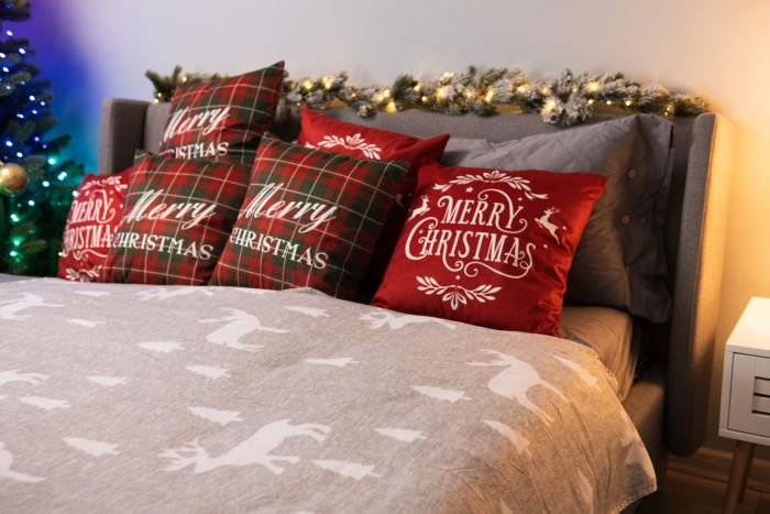 Плед Ardesto Christmas Fleece 130x160см, 100% поліестер, олені