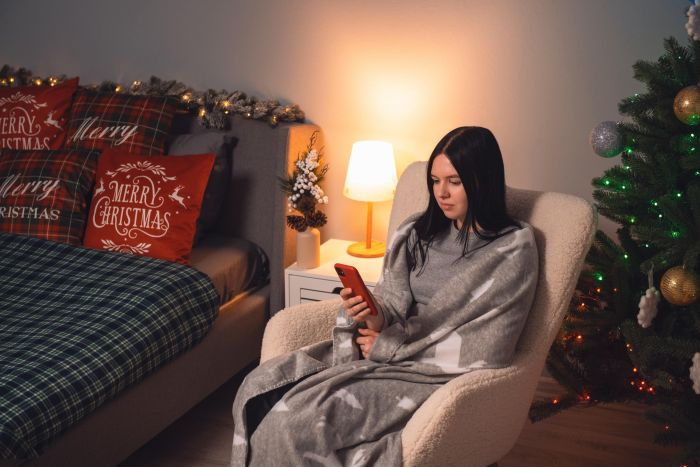 Плед Ardesto Christmas Fleece 130x160см, 100% поліестер, олені