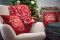 Подушка декор. Ardesto Christmas Happy Holidays 45х45см, 100% поліестер, червоний