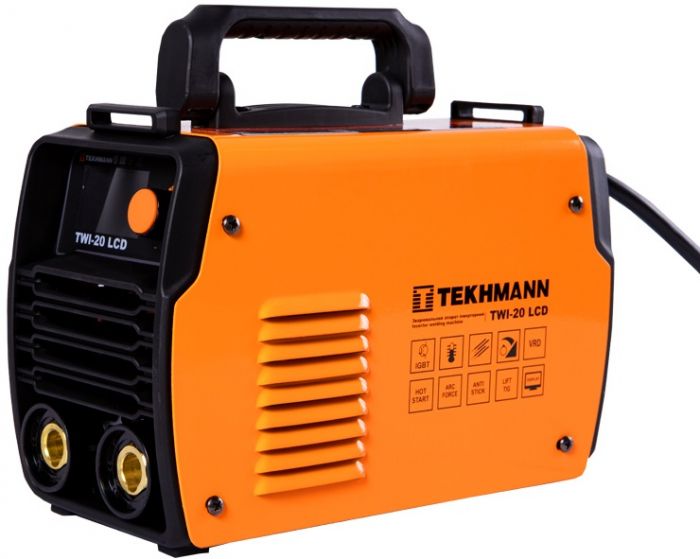 Зварювальний апарат інверторний Tekhmann TWI-20 LCD 200А 9.8кВт 220-230В Hot start 3.5кг