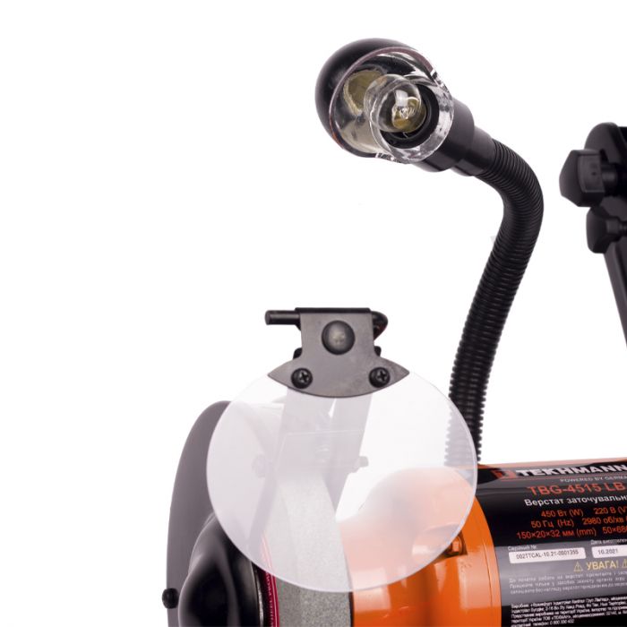 Верстат заточувальний Tekhmann TBG-4515 LB 450Вт коло 150мм 2980об/хв 10.3кг