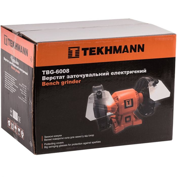 Верстат заточувальний Tekhmann TBG-6008 600Вт коло 200х16мм
