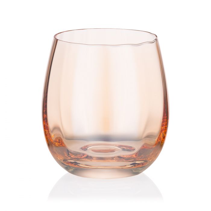 Набір склянок низьких Ardesto Black Mars Amber 480мл, 2шт, скло, золотистий