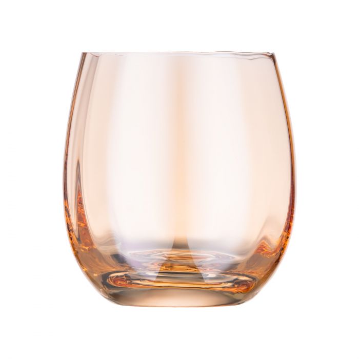 Набір склянок низьких Ardesto Black Mars Amber 480мл, 2шт, скло, золотистий