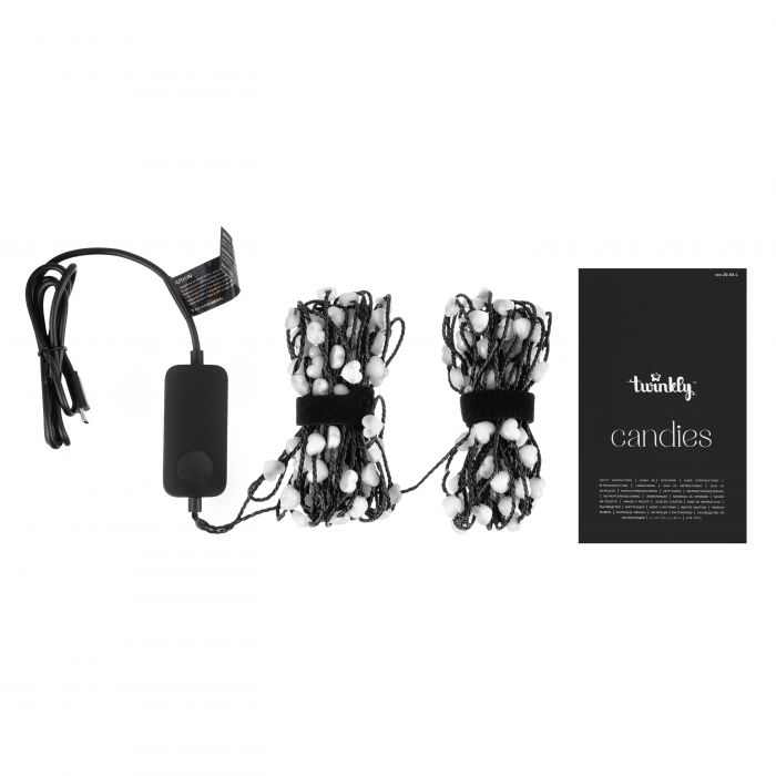 Гірлянда Smart LED Twinkly Candies Heart RGB 200 IP20 12м USB-C кабель зелений
