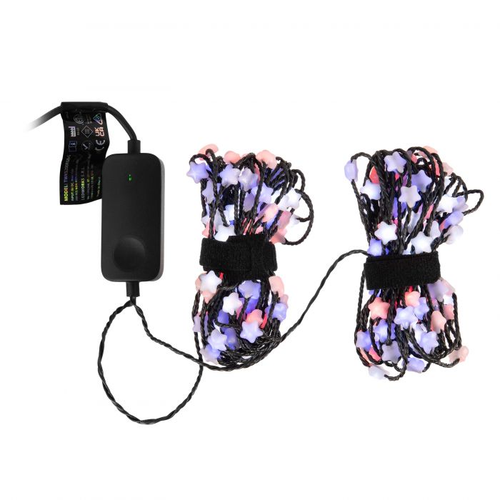 Гірлянда Smart LED Twinkly Strings Star RGB 200 IP20 12м USB-C кабель зелений