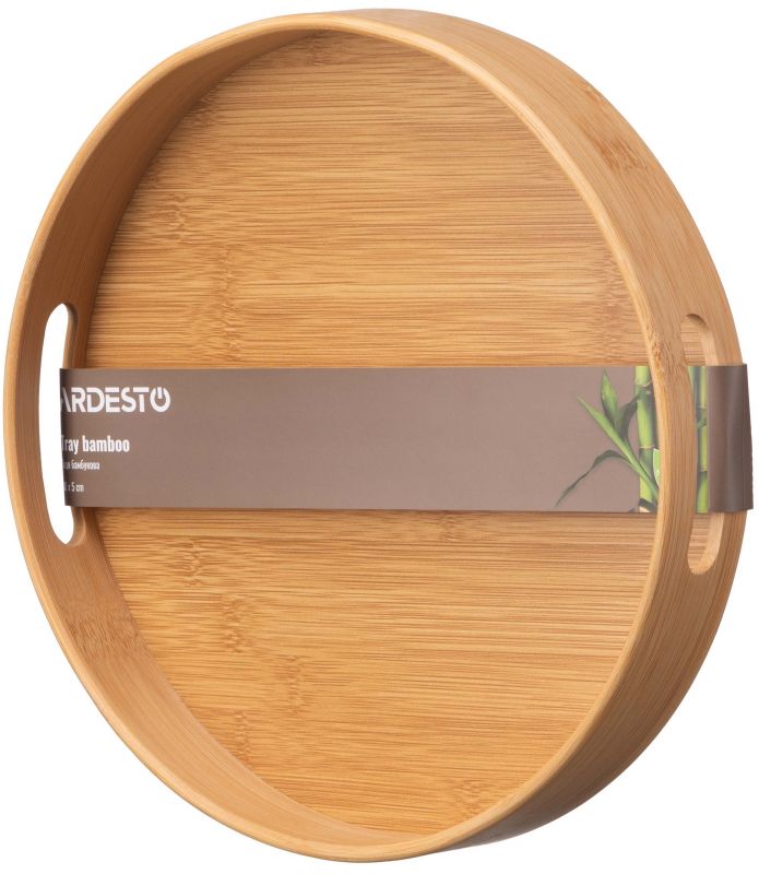 Таця Ardesto Midori, 30х5см, бамбук, кругла