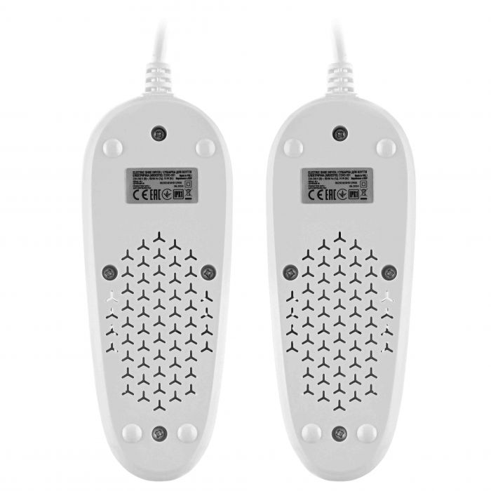 Сушарка для взуття електрична Ardesto, потужність 10Вт, функція озонування, білий+сірий