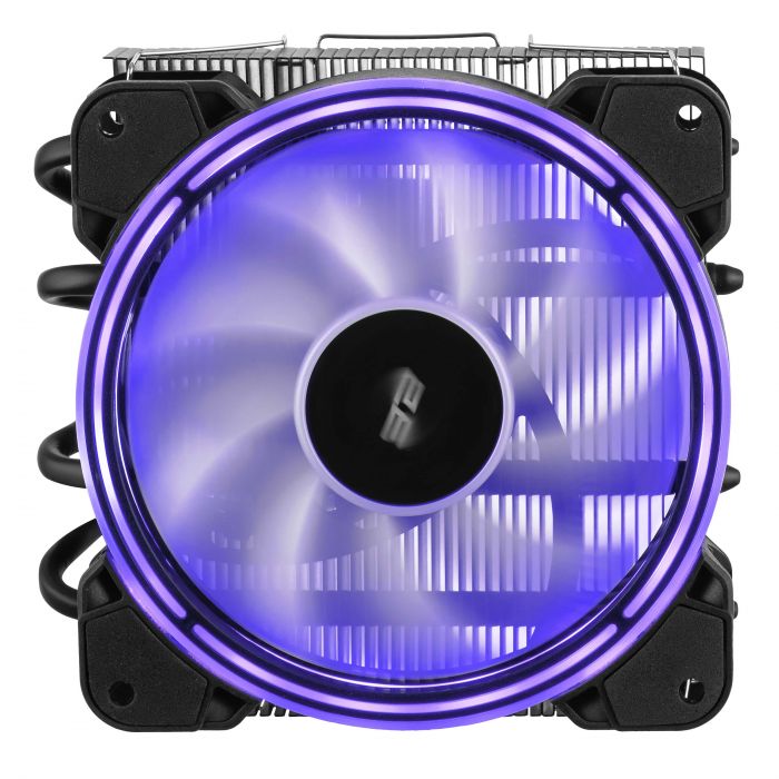Процесорний кулер 2E GAMING Air Cool AC120T4-ARGB, LGA1700, 1200, 115x, 1366, AM5, AM4, AM3, AM3+, 4pin PWM, 3pin +5VARGB, TDP 130W