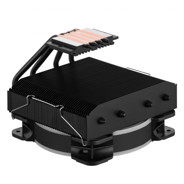 Процесорний кулер 2E GAMING Air Cool AC120T4-ARGB, LGA1700, 1200, 115x, 1366, AM5, AM4, AM3, AM3+, 4pin PWM, 3pin +5VARGB, TDP 130W