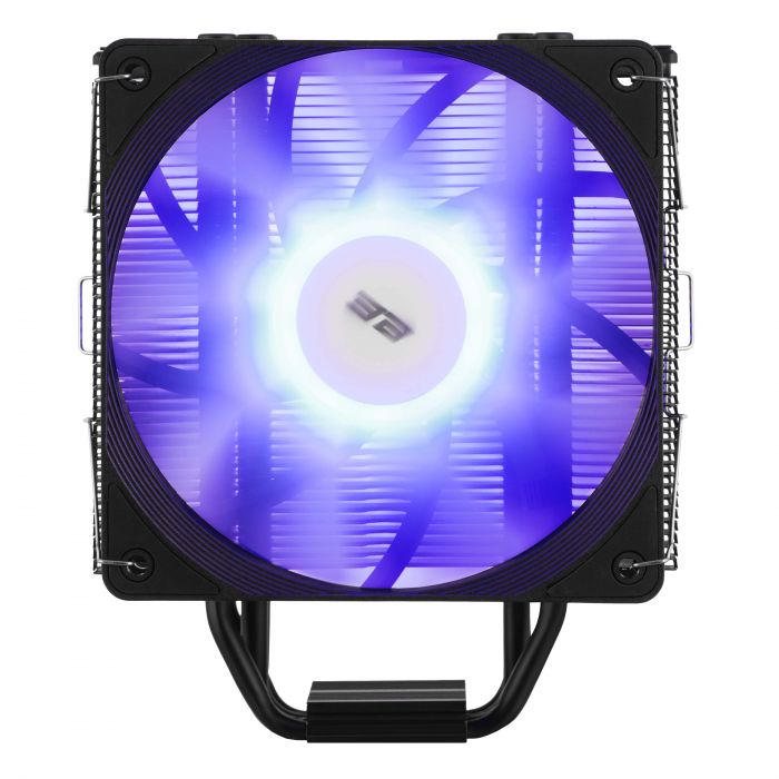 Процесорний кулер 2E GAMING Air Cool ACN120B-ARGB, LGA1700, 1200, 115x, 1366, AM5, AM4, AM3, AM3+, 4pin PWM, 3pin +5VARGB, TDP 180W