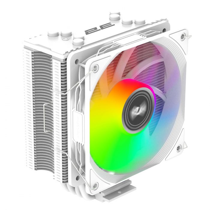 Процесорний кулер 2E GAMING Air Cool ACN120W-ARGB, LGA1700, 1200, 115x, 1366, AM5, AM4, AM3, AM3+, AM2 ,AM2+, FM2, FM1 4pin PWM, 3pin +5VARGB, TDP 180W