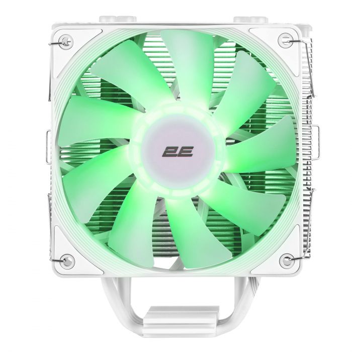 Процесорний кулер 2E GAMING Air Cool ACN120W-ARGB, LGA1700, 1200, 115x, 1366, AM5, AM4, AM3, AM3+, AM2 ,AM2+, FM2, FM1 4pin PWM, 3pin +5VARGB, TDP 180W
