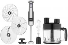 Блендер Ardesto заглибний 1000Вт, 7в1, чаша-2000мл, насадка для нарізання кубиками, чорно-сріблястий