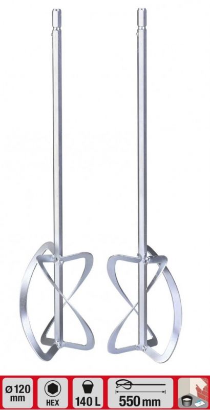 Вінчики для TWIN-міксера Einhell KWB 550х120мм 1.9кг