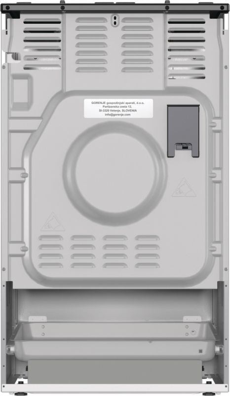 Плита Gorenje комбінована, 70л, 50x60см, дисплей, чавун, нерж