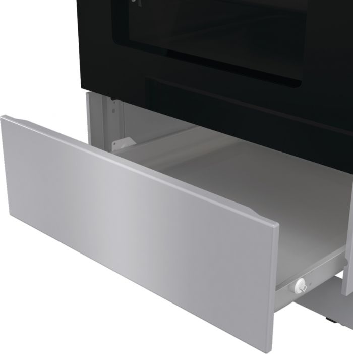 Плита Gorenje комбінована, 70л, 50x60см, дисплей, IconLed, емальовані, нерж