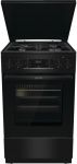 Плита Gorenje комбінована, 70л, 50x60см, дисплей, чавун, чорний