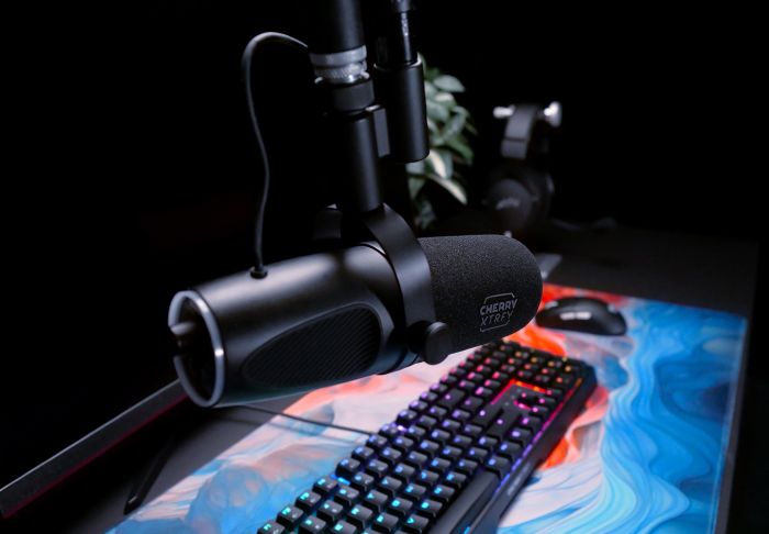 Мікрофон геймінговий CHERRY XTRFY NGALE X, Cardioid, USB-A, 2м, RGB, чорний