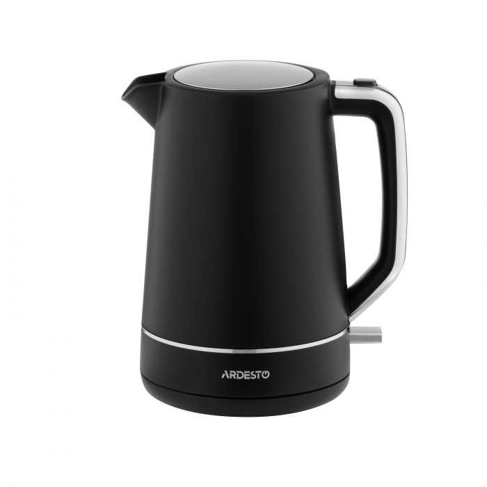 Електрочайник Ardesto 1.7л, Otter, пластик, чорний матовий
