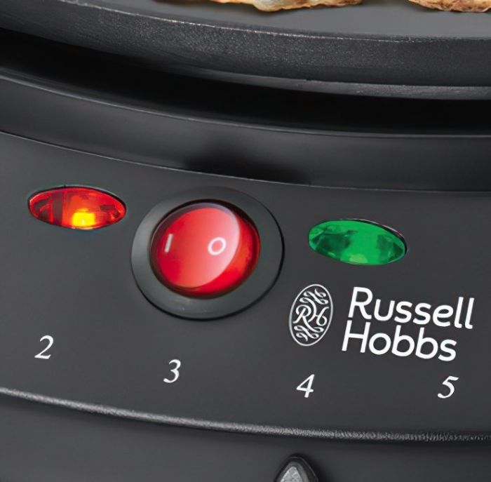 Млинниця Russell Hobbs Fiesta 1000Вт, діаметр 30см, тефлон, чорний