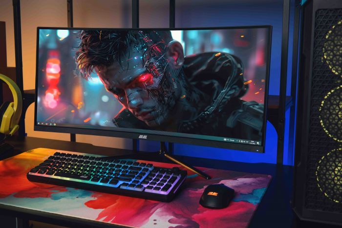 Монітор 2E GAMING 30" G3024B 2xHDMI, DP, Audio, VA, 2560x1080, 21:9, 200Hz, 1ms, CURVED, FreeSync