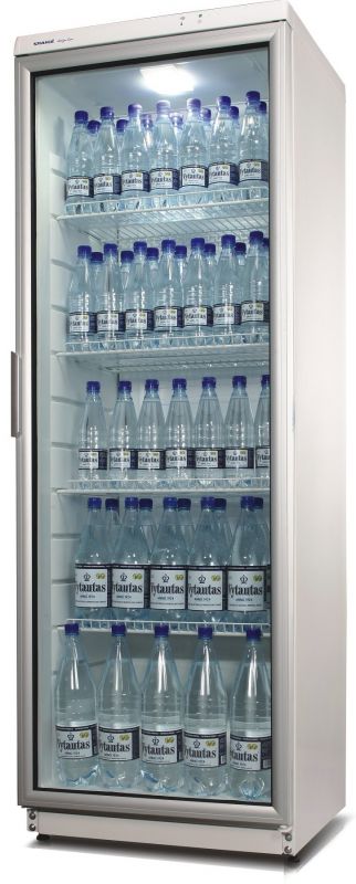 Холодильна вітрина Snaige, 173x60х60, 350л, полиць -5, зон - 1, бут-154, 1дв., ST, алюмін.двері, білий