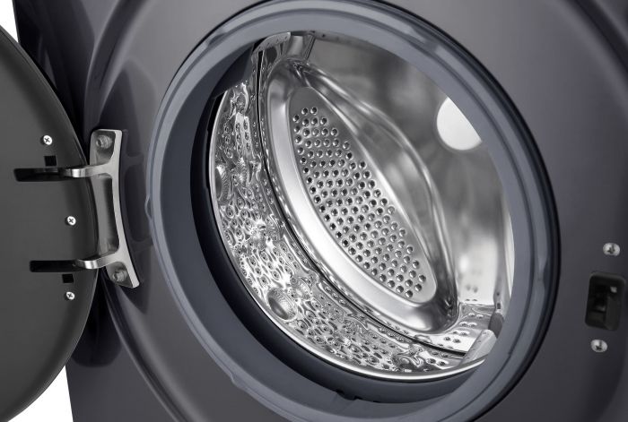 Пральна машина LG фронтальна, 7кг, 1200, A+++, 44см, дисплей, пара, інвертор, чорний