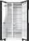 Холодильник SBS Gorenje, 179х70х92см, 2 двері, 376(190)л, А++, NF+, Інв., Зона св-ті, диспенсер, генератор льоду, Зовн. Диспл, чорний