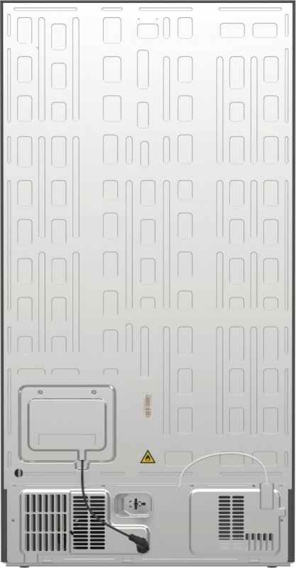Холодильник SBS Gorenje, 179х70х92см, 2 двері, 376(190)л, А++, NF+, Інв., Зона св-ті, диспенсер, генератор льоду, Зовн. Диспл, нерж