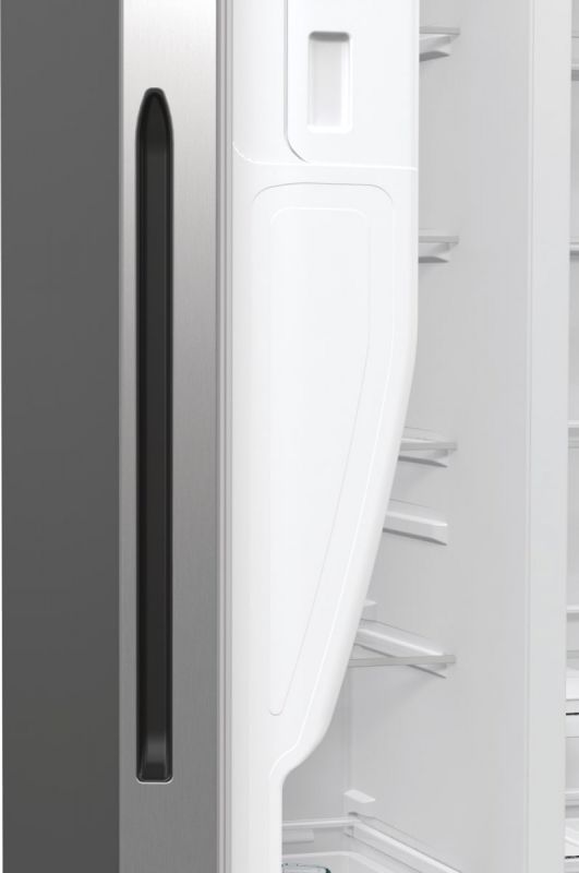 Холодильник SBS Gorenje, 179х70х92см, 2 двері, 376(190)л, А++, NF+, Інв., Зона св-ті, диспенсер, генератор льоду, Зовн. Диспл, нерж