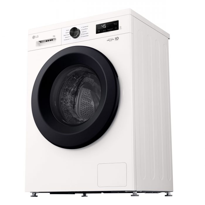 Пральна машина LG фронтальна, 6кг, 1200, A+++, 44см, дисплей, пара, інвертор, білий