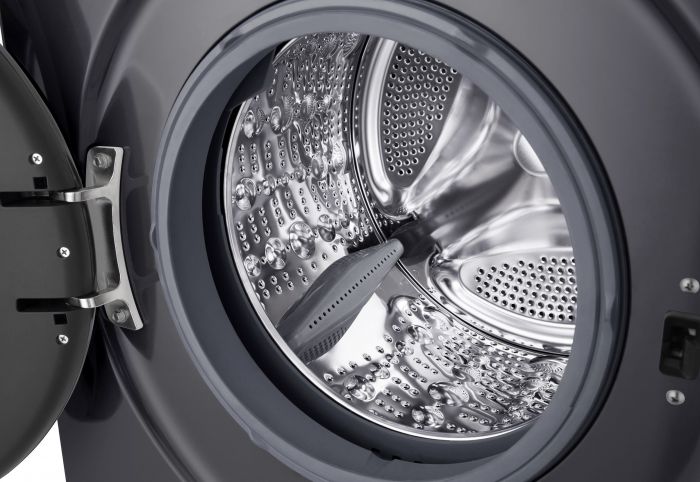 Пральна машина LG фронтальна, 9кг, 1200, A+++, 55см, дисплей, пара, інвертор, чорний