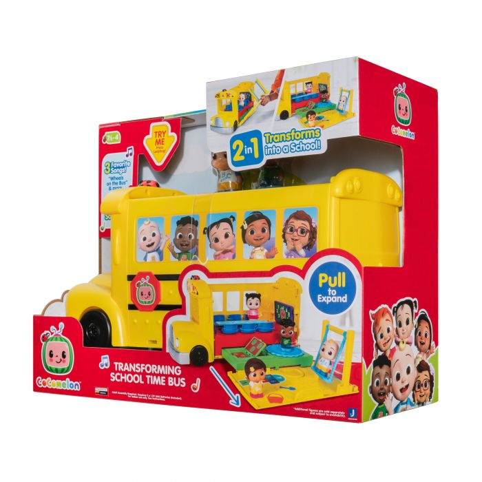 Ігровий набір CoComelon Vehicle Шкільний автобус трансформер, світло, звук