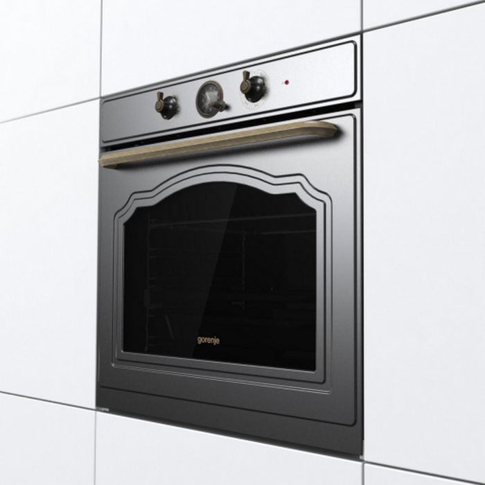 Духова шафа Gorenje електрична, 77л, A+, пара, дисплей, чорний матовий