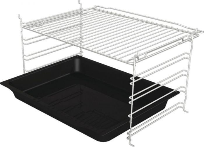Духова шафа Gorenje електрична, 77л, A+, дисплей, IconLed, піроліз, чорний