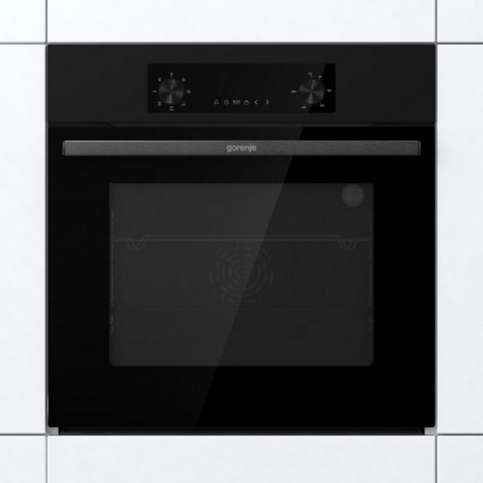 Духова шафа Gorenje електрична, 61л, A+, дисплей, конвекція, чорний