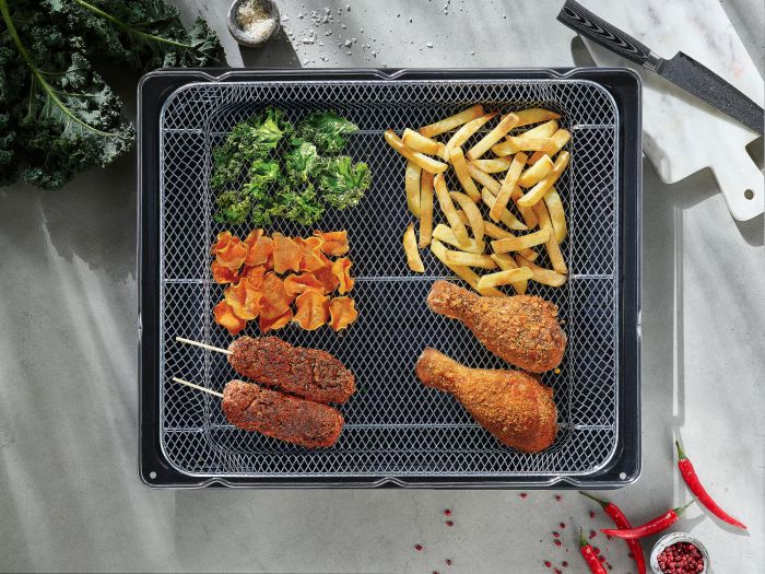 Духова шафа Hansa електрична, 77л, A+, дисплей, конвекція, чорний