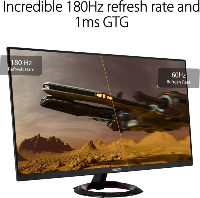 Монітор Asus 23.8" TUF Gaming VG249Q3R 2xHDMI, DP, MM, IPS, 180Hz, 1ms, sRGB 100%, AdaptiveSync