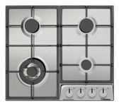 Варильна поверхня Hansa газова, 59см, чавун, нерж