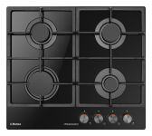 Варильна поверхня Hansa газова на склі, 59см, чавун, чорний
